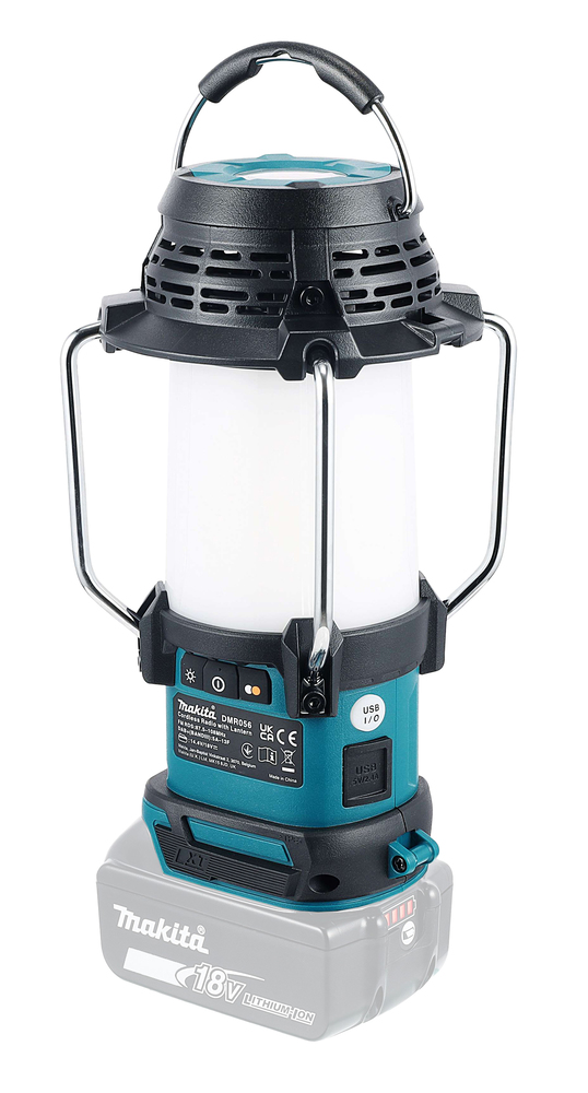 Makita Akku-Radio mit Laterne LXT 18V (ohne Akku, ohne Ladegerät) - DMR056