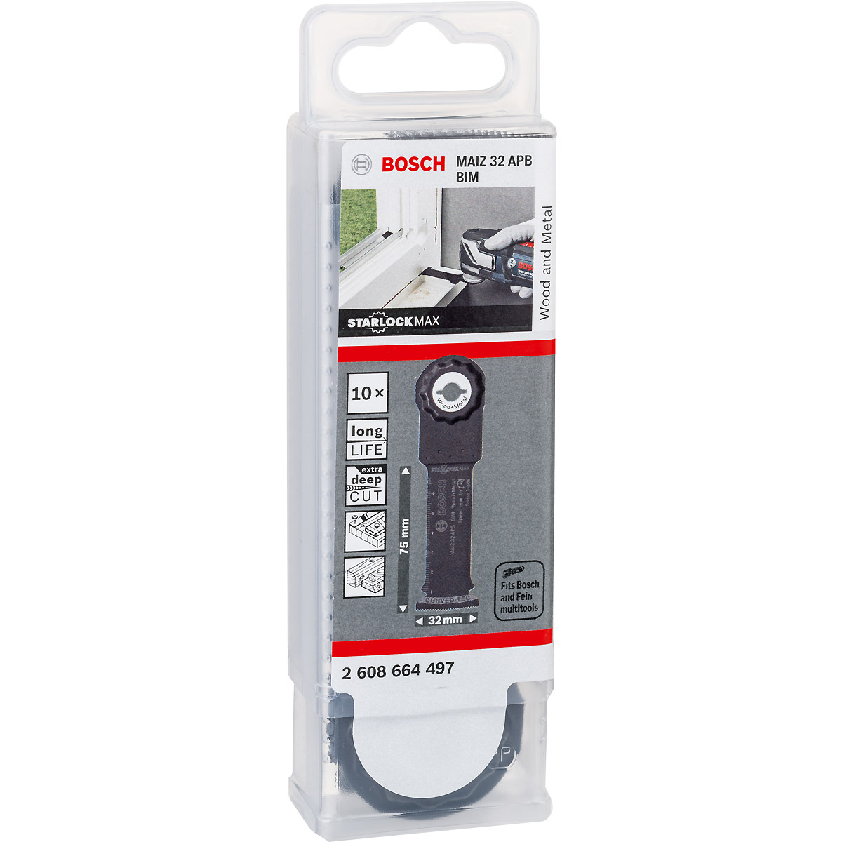 Bosch BIM Tauchsägeblatt MAIZ 32 APB, Wood and Metal, 80 x 32 mm, PAK