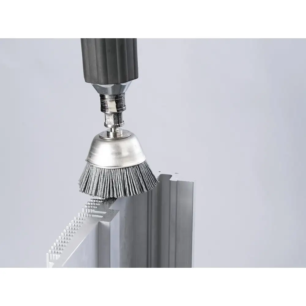 PFERD TOOLS INOX-TOTAL Topfbürste ungezopft RBUIT Ø50 mm Schaft-Ø6 mm SiC-Filament-Ø0,90 mm Korn 180