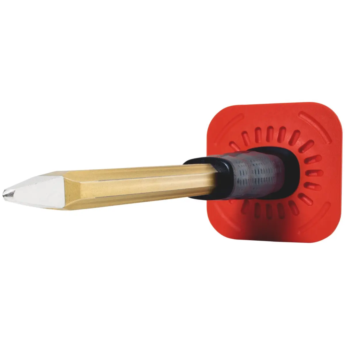 Rennsteig Spitzmeißel mit Handschutz 300 mm, 8-kant 16 mm, lackiert