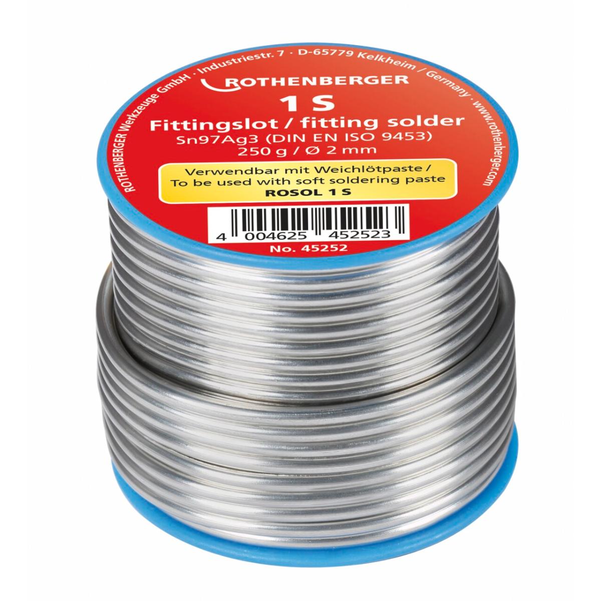 Rothenberger Fittingslot 1S, 3mm, 250g, Spule