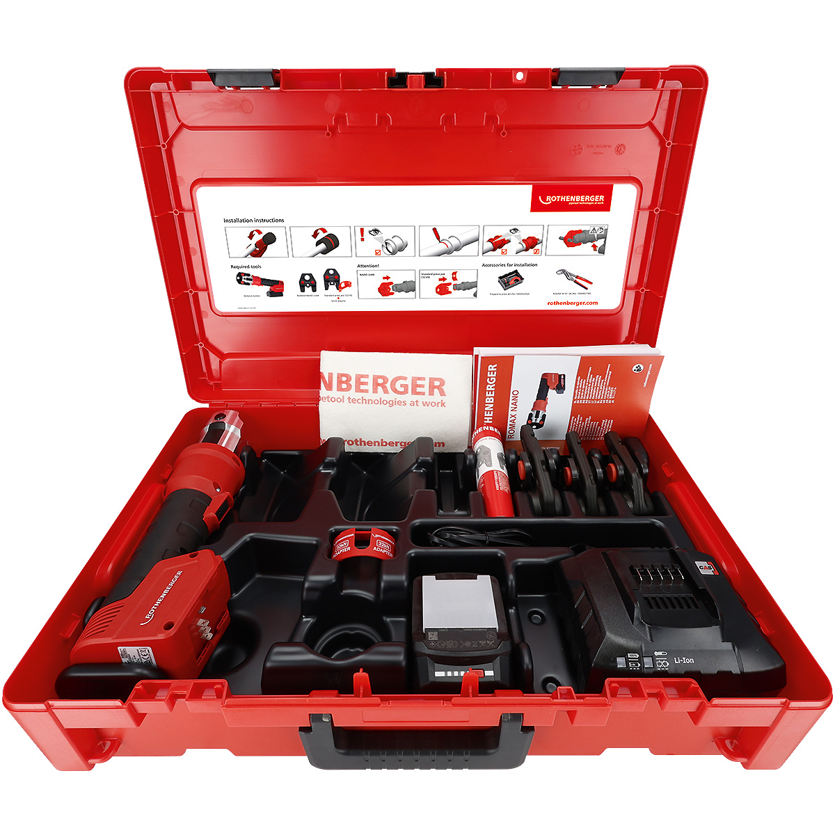 Rothenberger ROMAX NANO iJAWs Set, SV, 15-22-28mm, 2Ah, CAS