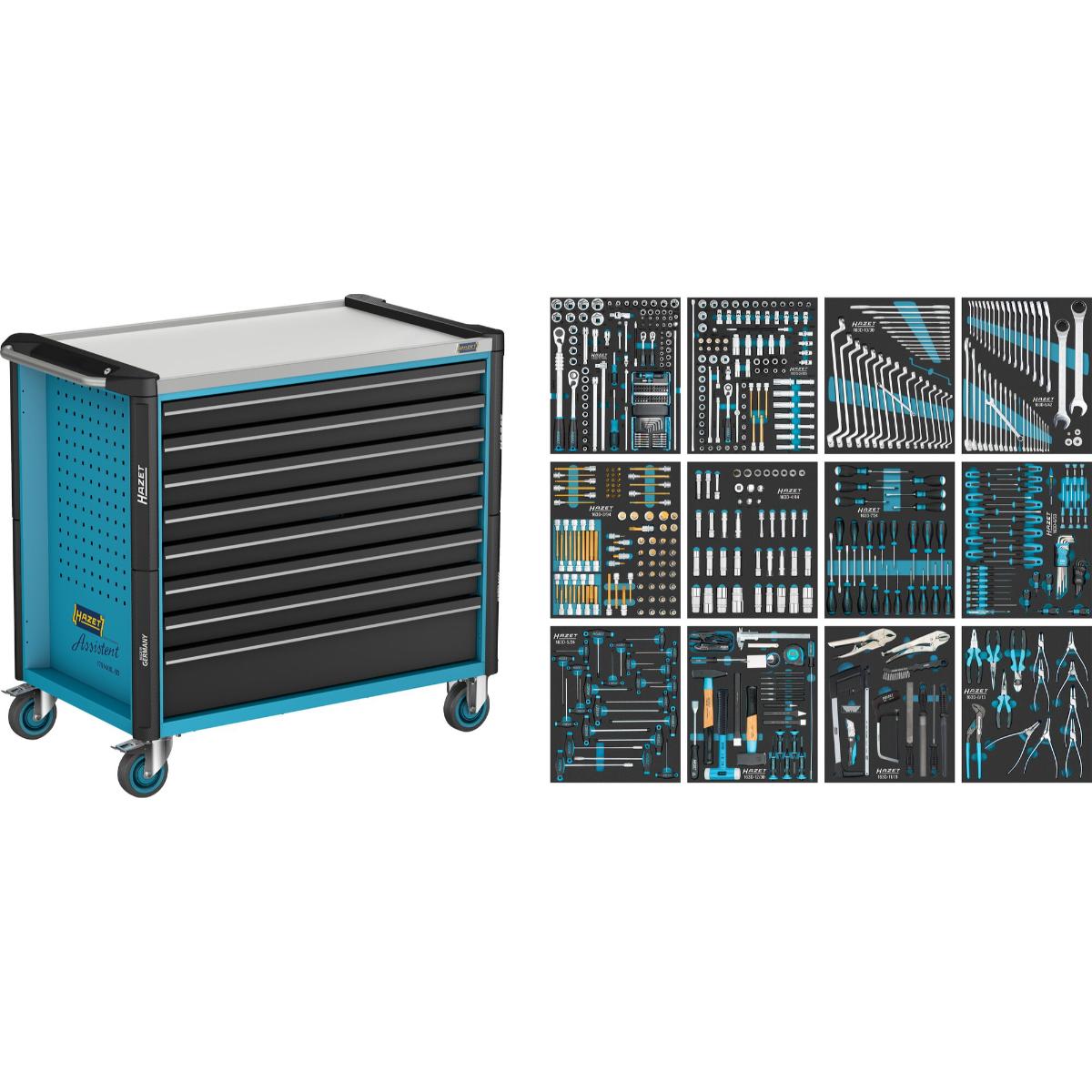 179NXXL-8D/619HZ HAZET Werkstattwagen Assistent 619-teilig