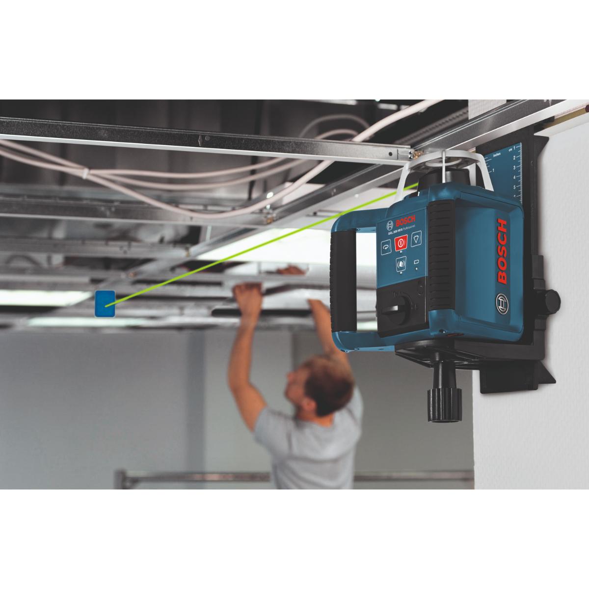 Bosch Rotationslaser GRL 300 HVG, 1 x 9 V-Blockbatterie (6LR61) im Handwerkerkoffer
