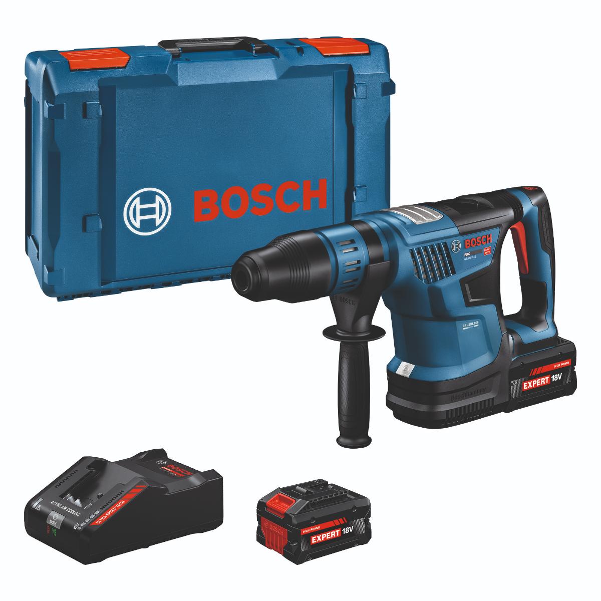 Bosch Akku-Bohrhammer mit SDS max GBH18V-36, 2x EXBA18V-80 in XL-BOXX