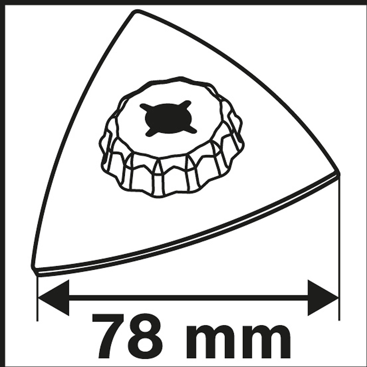 Bosch Schleifplatte für Multitool AVZ 90 RT2 Carbide Sanding, Körnung 20, 1er Pack