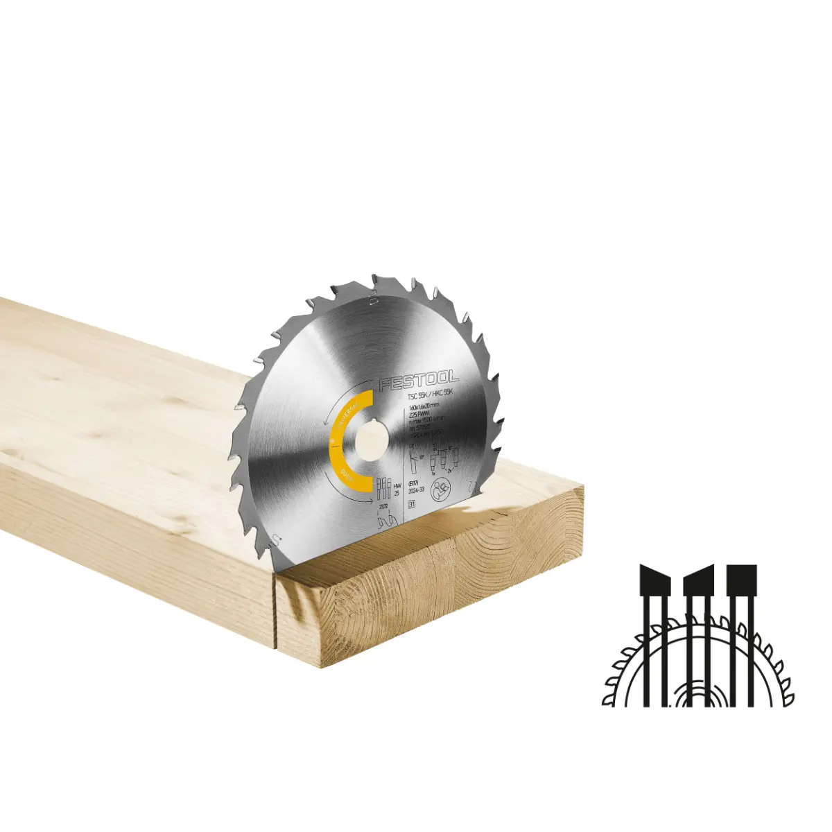 Festool Kreissägeblatt WOOD UNIVERSAL HW 160x1,6x20 FWW25