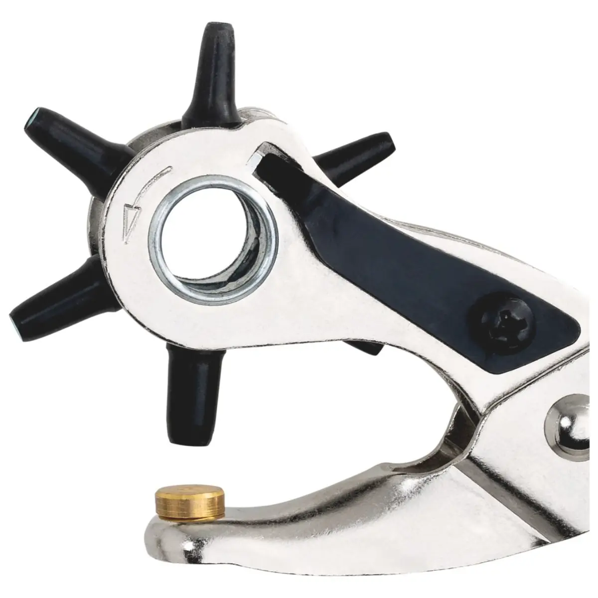 Rennsteig Revolverlochzange 2 - 5 mm, vernickelt mit Griffhülle