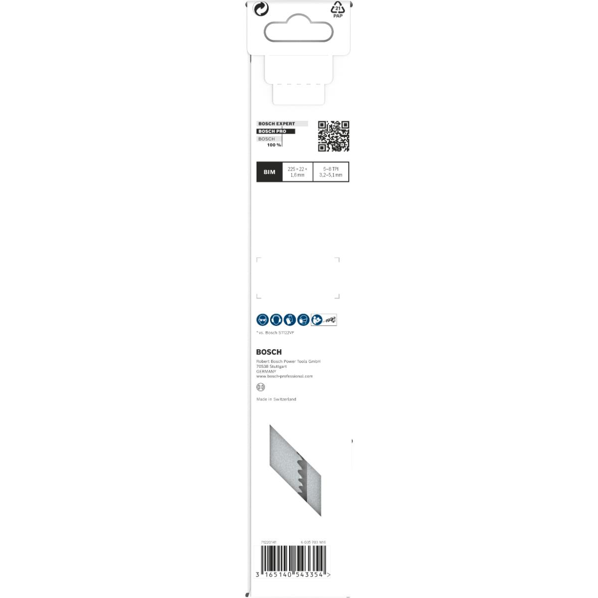 Bosch PRO Säbelsägeblatt S 1110 VF Heavy for Wood and Metal, 5er-Pack