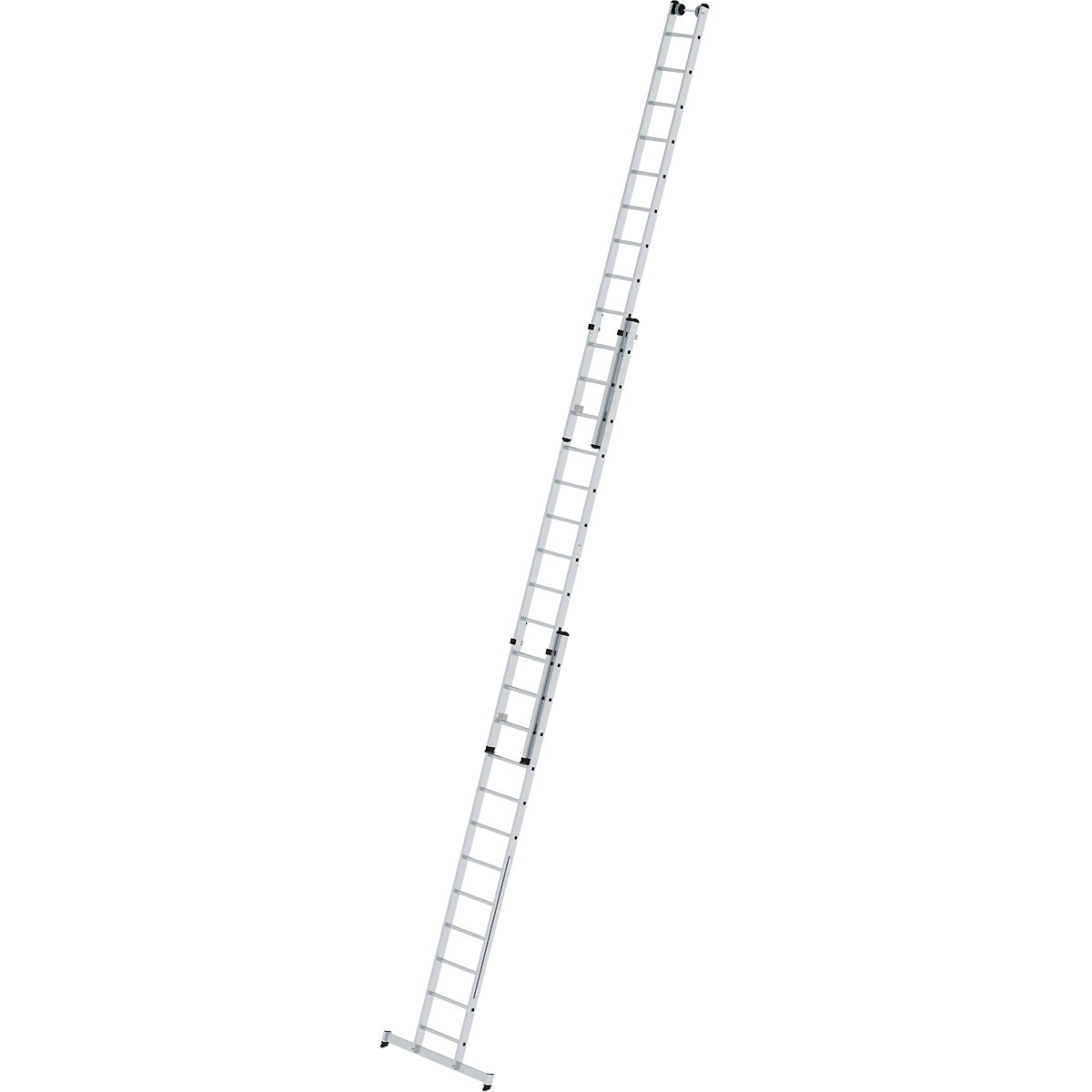 Munk Sprossen-Mehrzweckleiter 3-teilig mit nivello®-Traverse und Wandlaufrollen