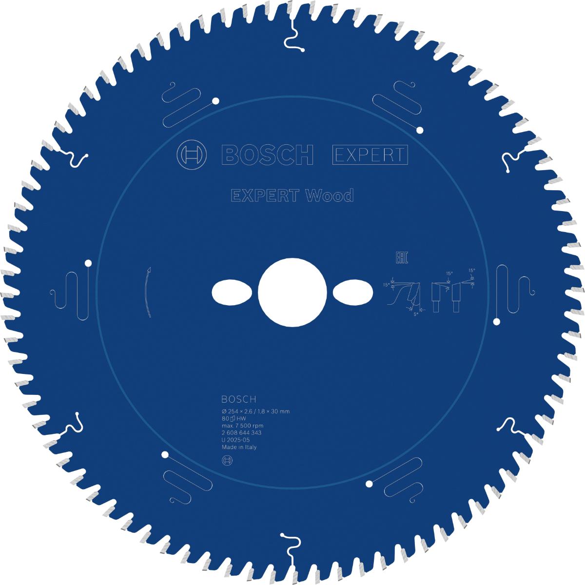 Bosch Kreissägeblatt Expert for Wood ø 254 mm