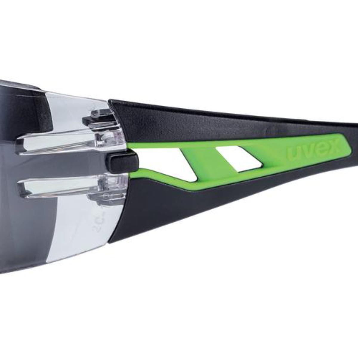 uvex Bügelbrille pheos schwarz, grün