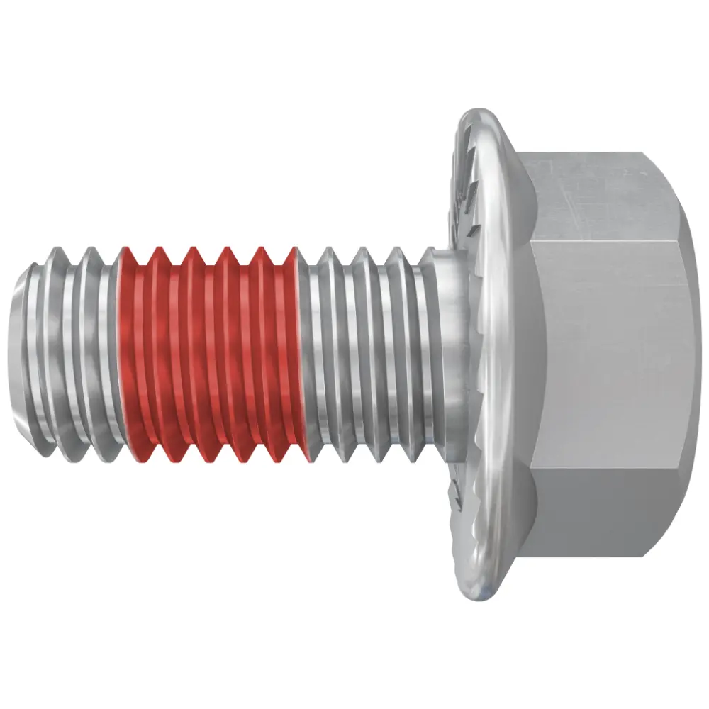 Fischer Sperrzahnschraube mit Klemmbeschichtung Sechskant KSK M8x16 A4