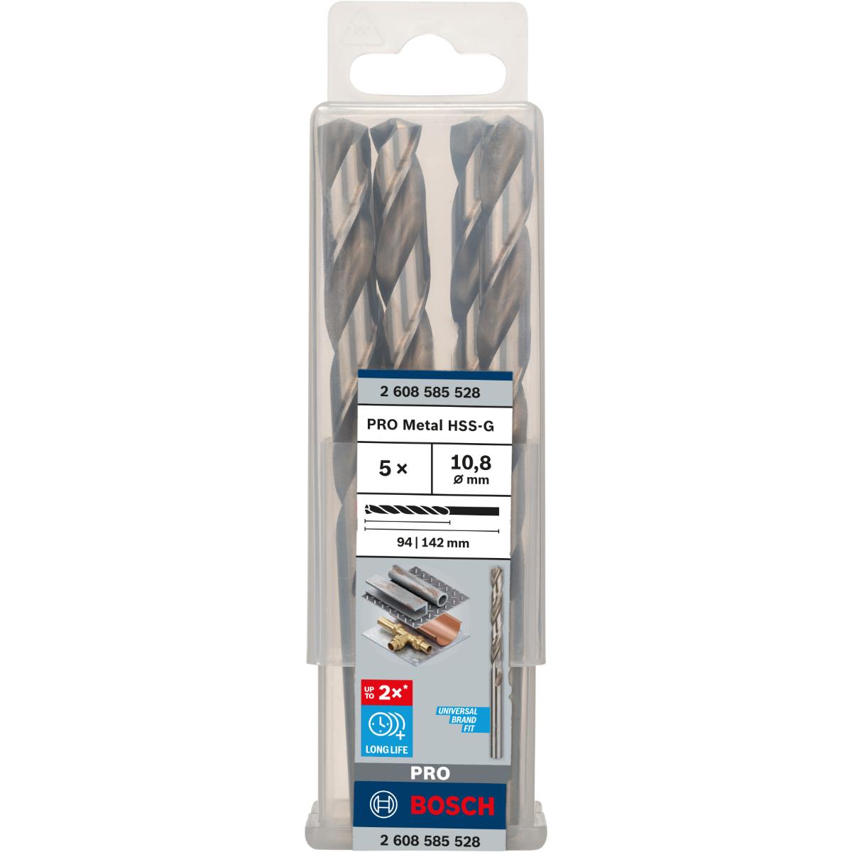 Bosch PRO Metallbohrer HSS-G, DIN 338