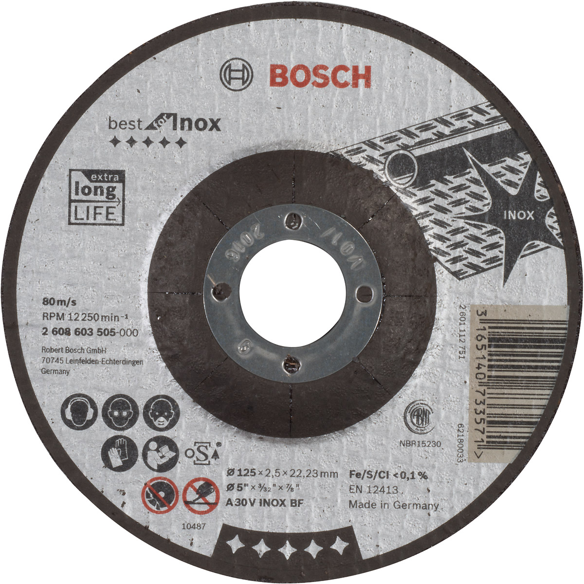 Bosch Trennscheibe gekröpft Best for Inox A 30 V INOX BF