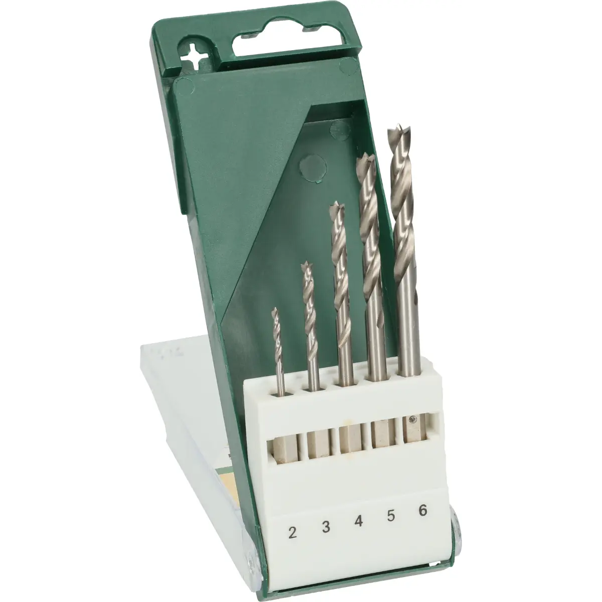 Bosch Holzbohrer-Set mit Sechskantschaft 2,0, 3,0, 4,0, 5,0, 6,0 mm, 5-tlg.