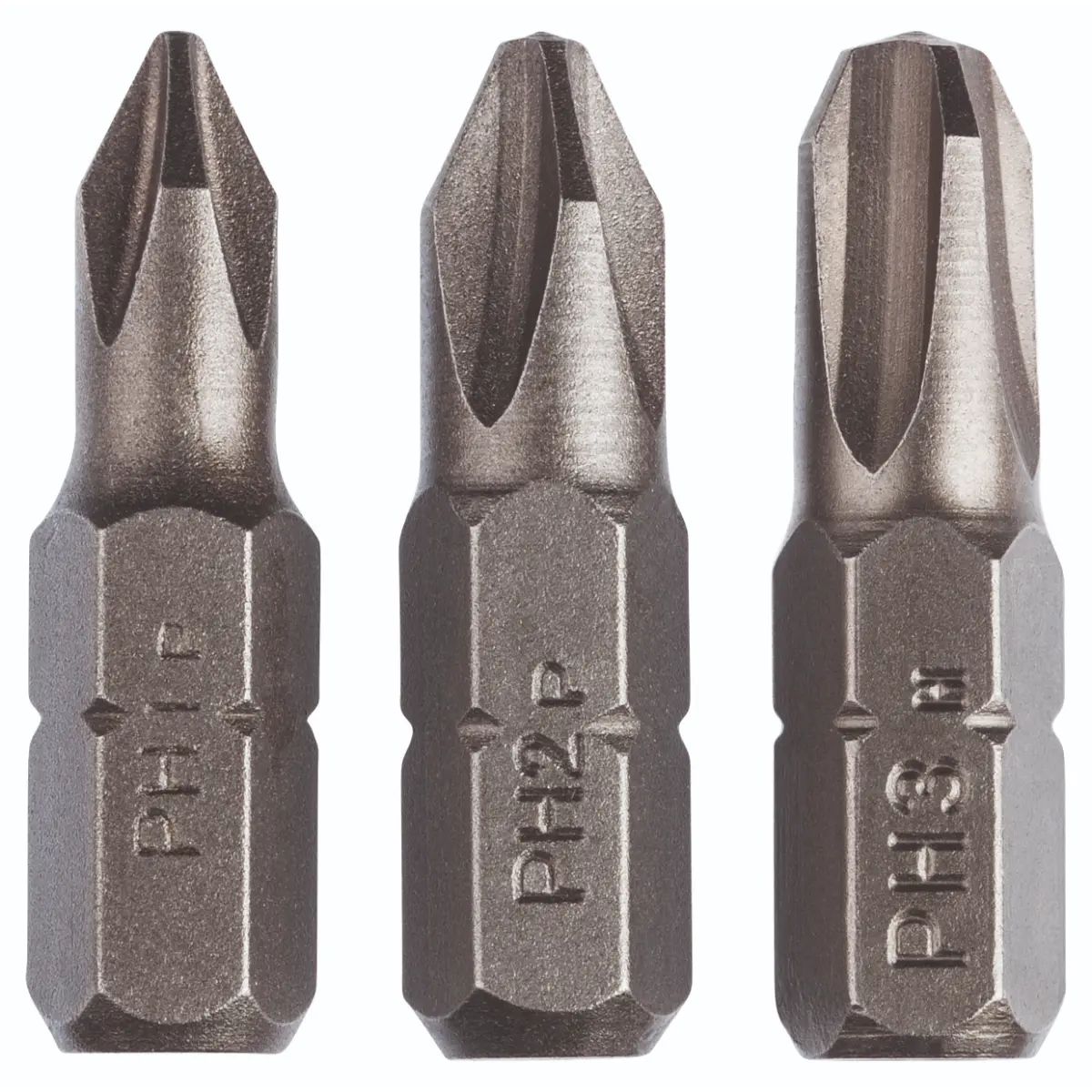 Bosch Schrauberbit-Set Standard für Philipps-Kreuzschlitzschrauben (PH), 3-tlg.