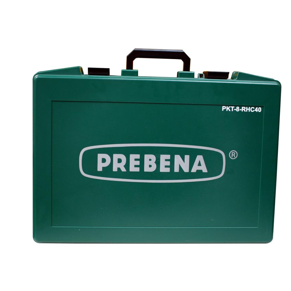 PREBENA PKT-8-RHC40 Hybridnagler für Stahl-Betonnägel Type RHC von 15-40 mm inkl. Akku und Ladestation