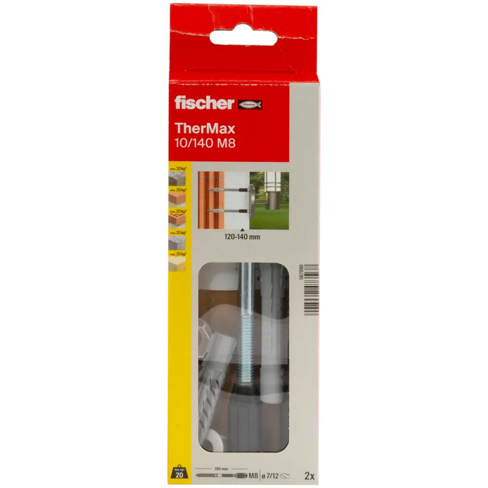 Fischer Abstandsmontagesystem TherMax 10/140 M8 (2)