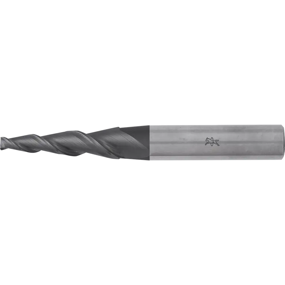 PFERD TOOLS Robotics VHM-Fräser Ø4,5mm, 5° konisch, 2 Schneiden,  Fase 0,3mm, DLC-beschichtet, Schaft HA, Performance Aluminium