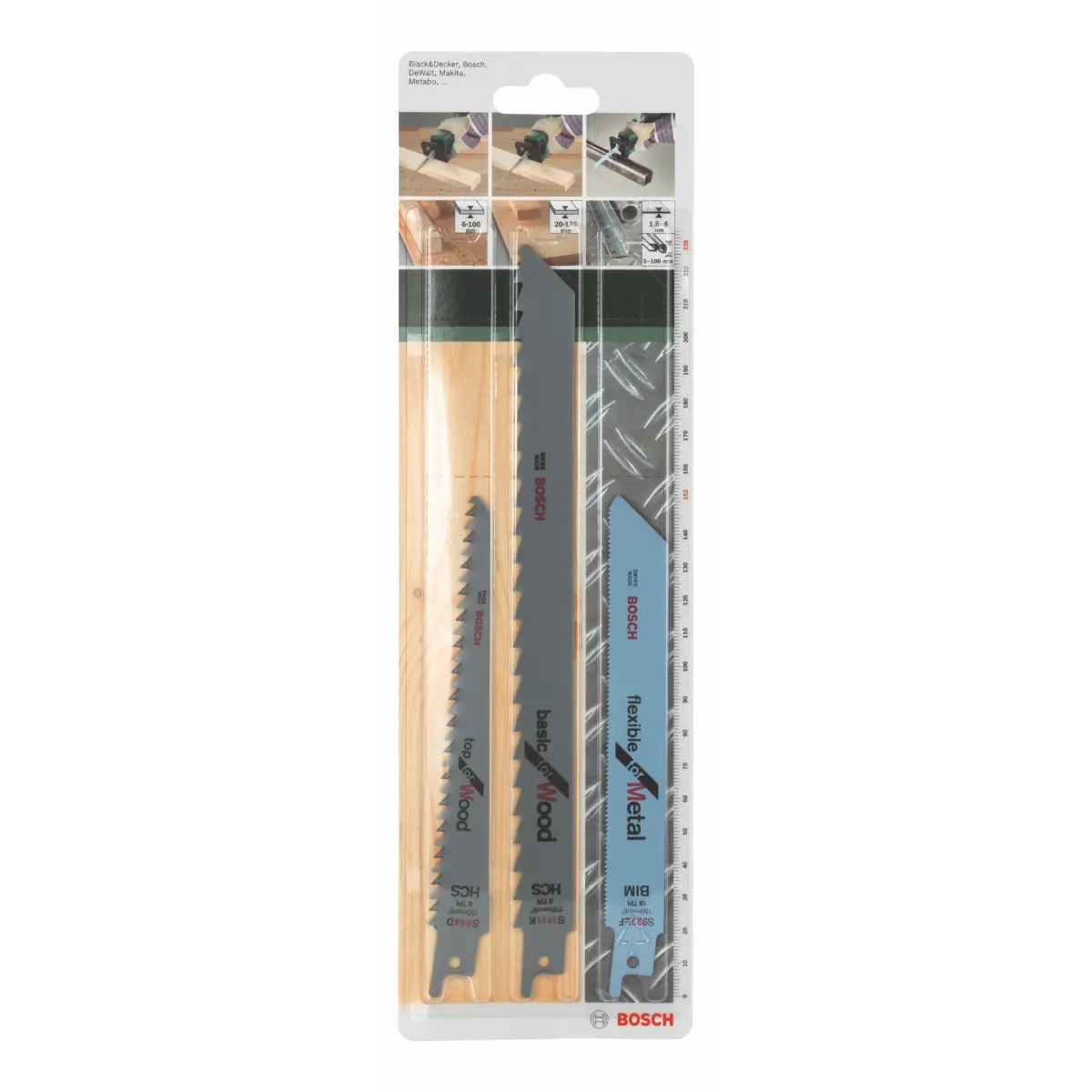 Bosch Säbelsägeblatt-Set S 922 EF, S 644 D, S 1111 K