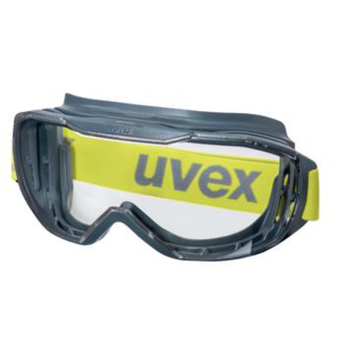 uvex megasonic Vollsichtbrille außen kratzfest, innen dauerhaft beschlagfrei gasdicht