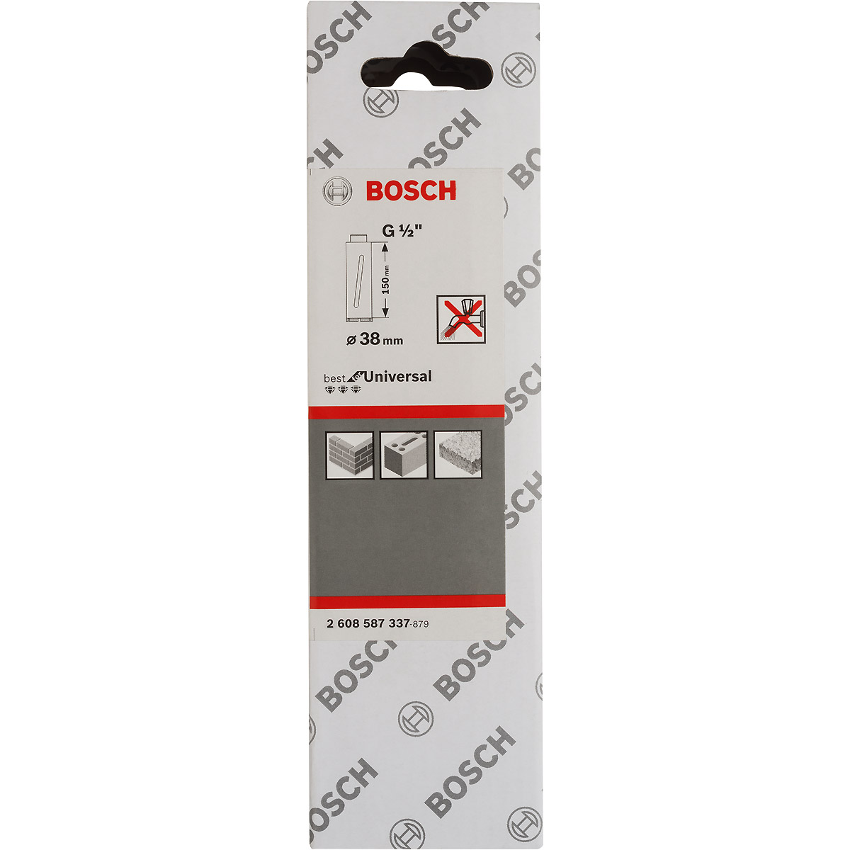 Bosch Diamanttrockenbohrkrone G 1/2 Zoll, Standard for Universal