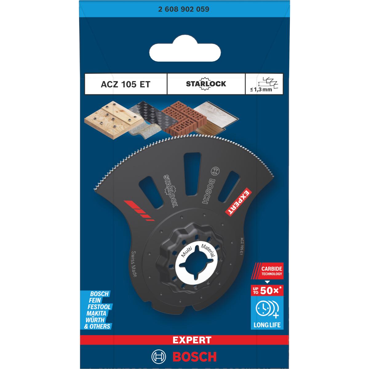Bosch EXPERT ACZ 105 ET Multi Material Segmentsägeblatt, 80 x 30 mm