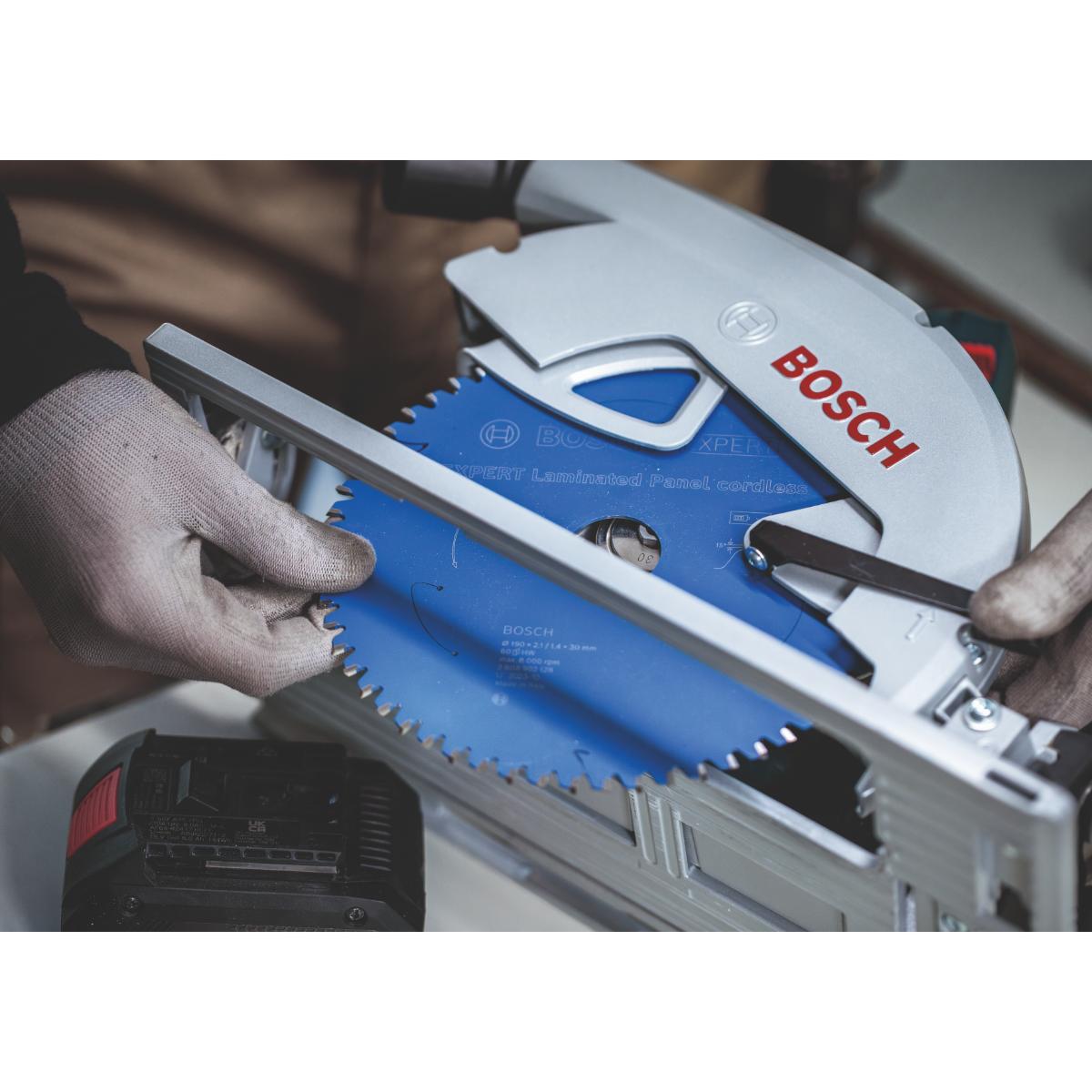 Bosch EXPERT Laminated Panel Kreissägeblatt, 165x1,8x20 mm, Z48, Zahnwinkel -5°