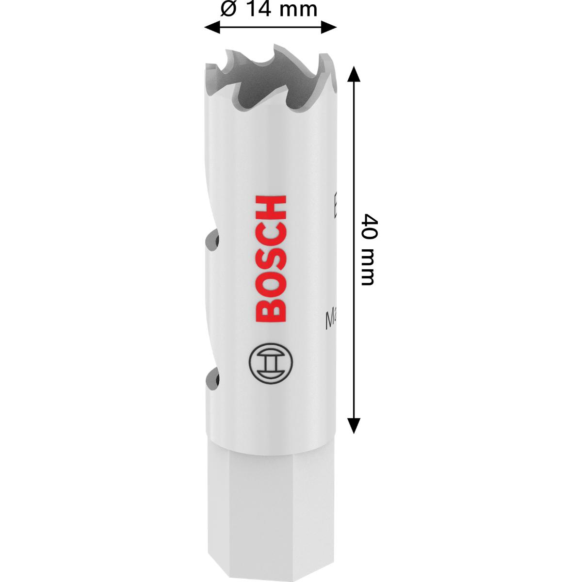 Bosch Multi Material Lochsäge mit Gewinde, 14 x 40 mm