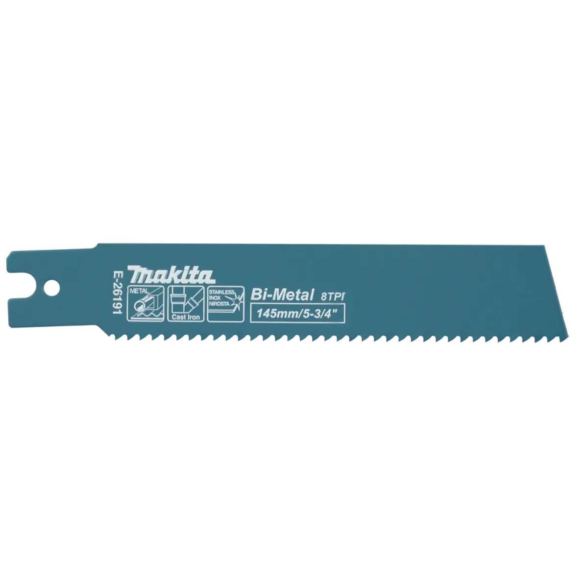 Makita Reciprosägeblatt 145/8Z BiM Stahl/Gusseisen/Edelstahl 5Stk. - E-26191