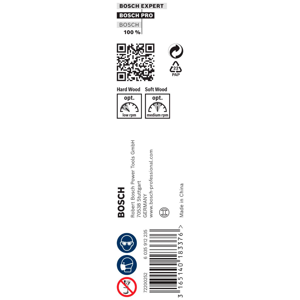 Bosch PRO Holzschlangenbohrer, Sechskant