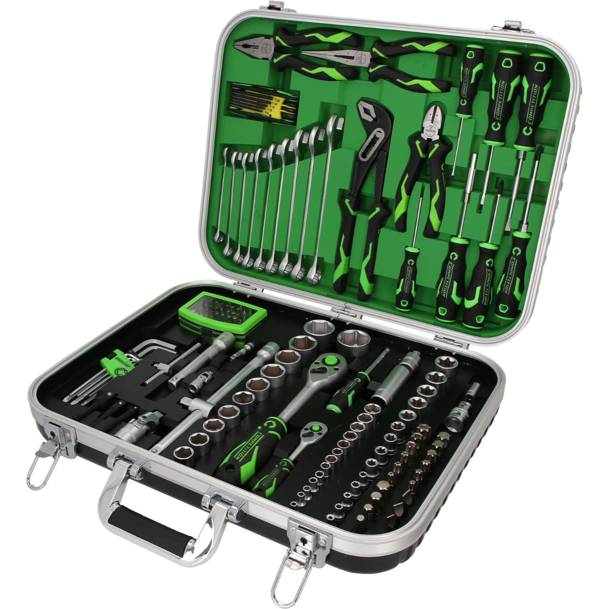 COMPETITION 1/4+1/2 Universal-Werkzeug 143-teiliegs Set