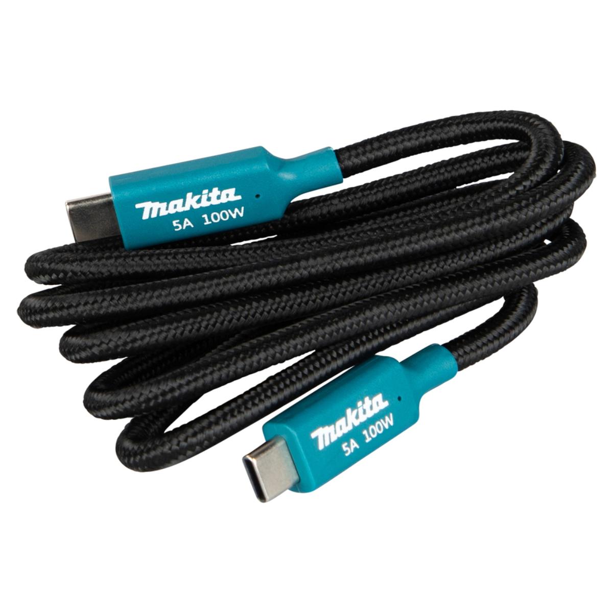 Makita Ladegerät-Set DC18SJ, ADP14, USB-C PD Ladekabel Power Delivery Li–Ion 14,4V–18V LXT DC18SJ