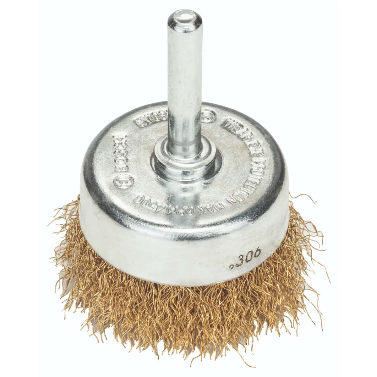 Bosch Topfbürste für Bohrmaschinen - Gewellter Draht, vermessingt, 50 mm