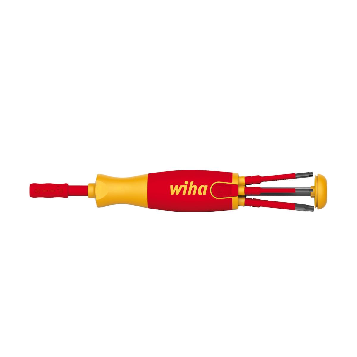 Wiha Schraubendreher mit Bit Magazin LiftUp electric TORX mit 6 slimBits - 5 Stück