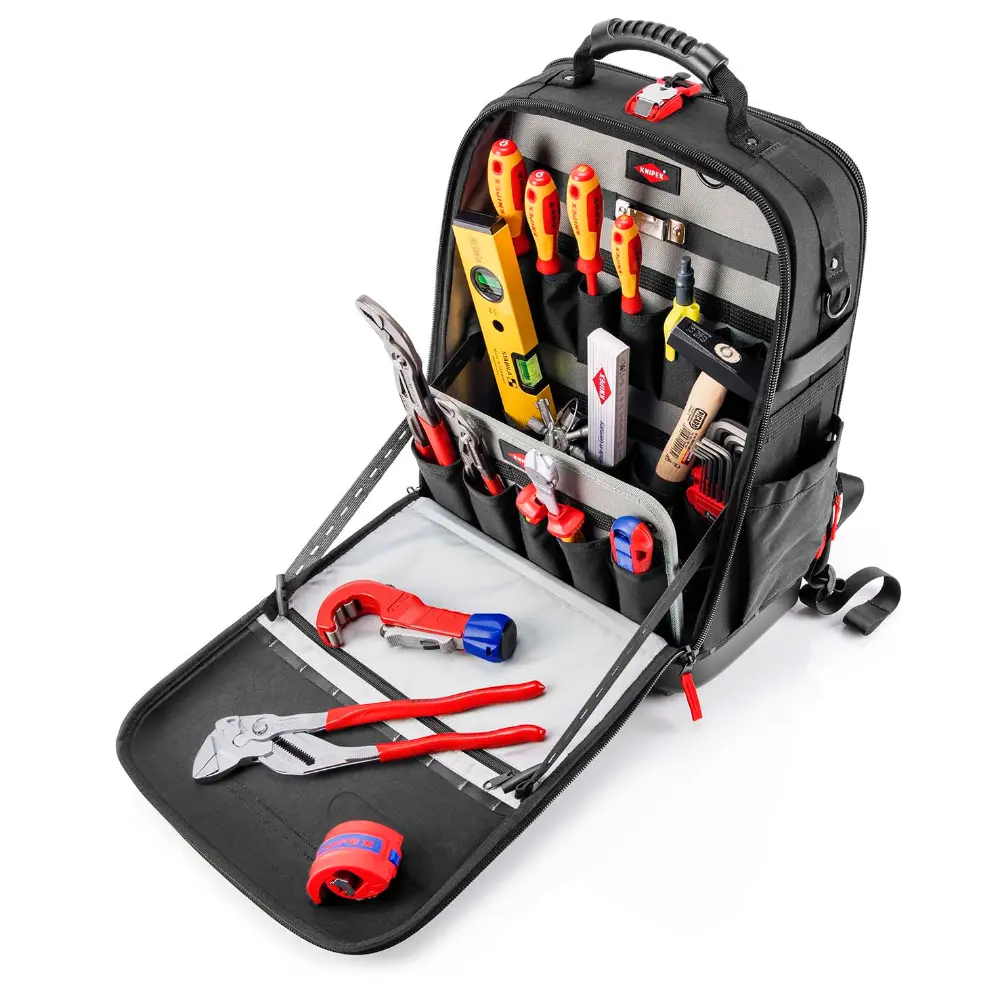 KNIPEX Werkzeugrucksack Modular X18 Sanitär 17-teilig 530 mm
