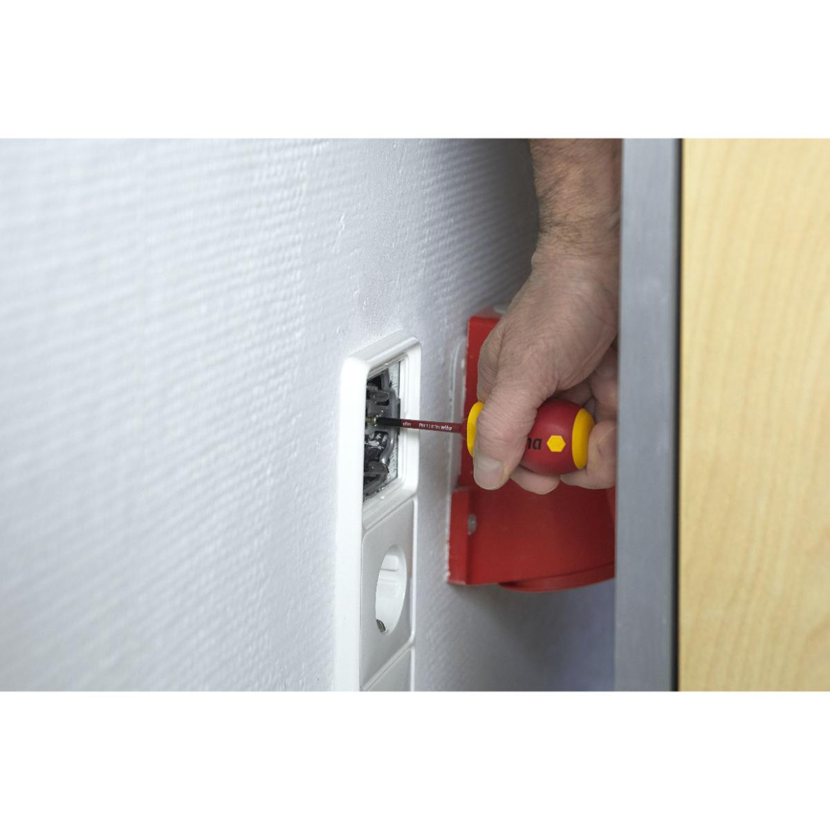 Wiha Schraubendreher mit Bithalter Set slimVario electric Stubby 4-teilges Set mit slimBits