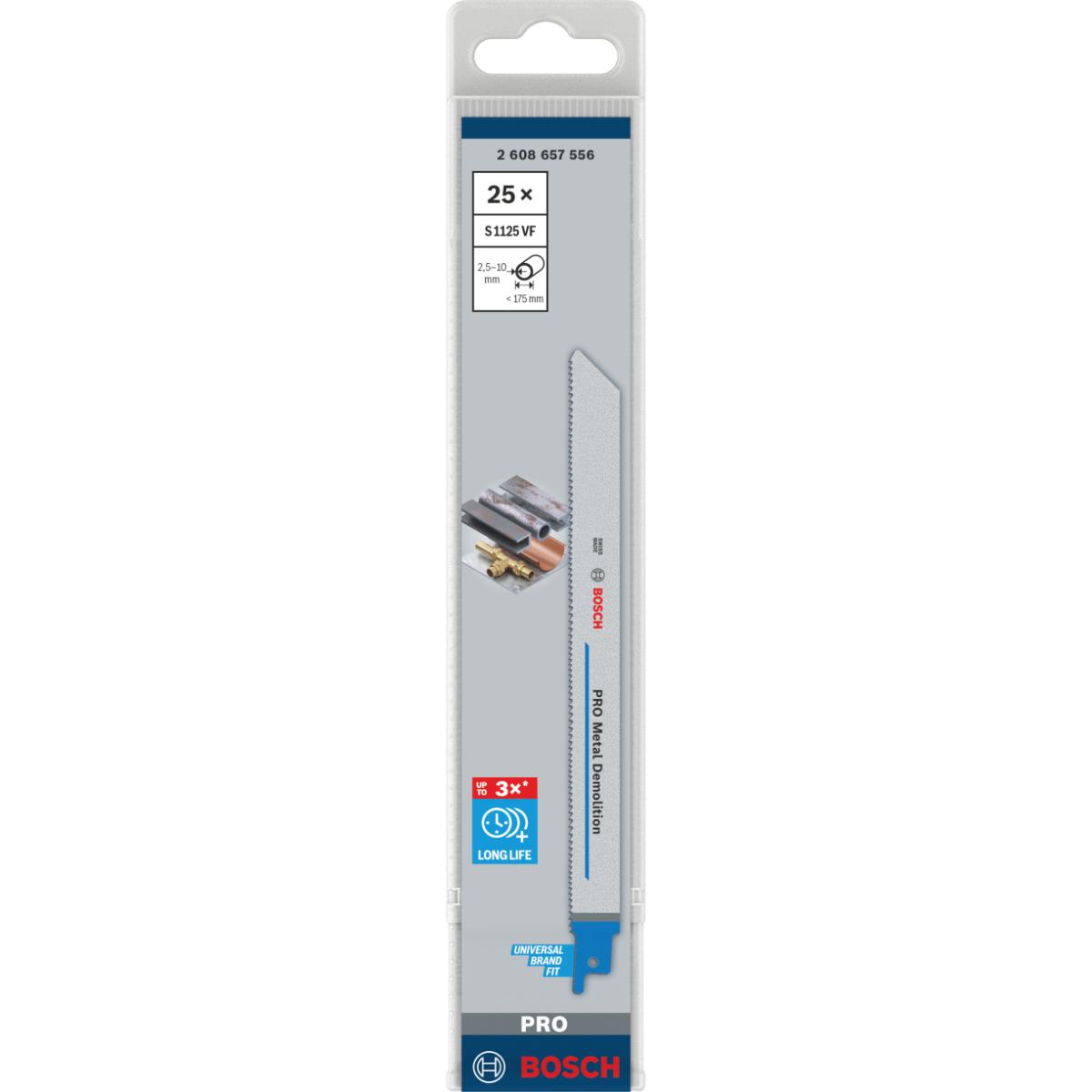 Bosch PRO Säbelsägeblatt S 1125 VF, Heavy for Metal