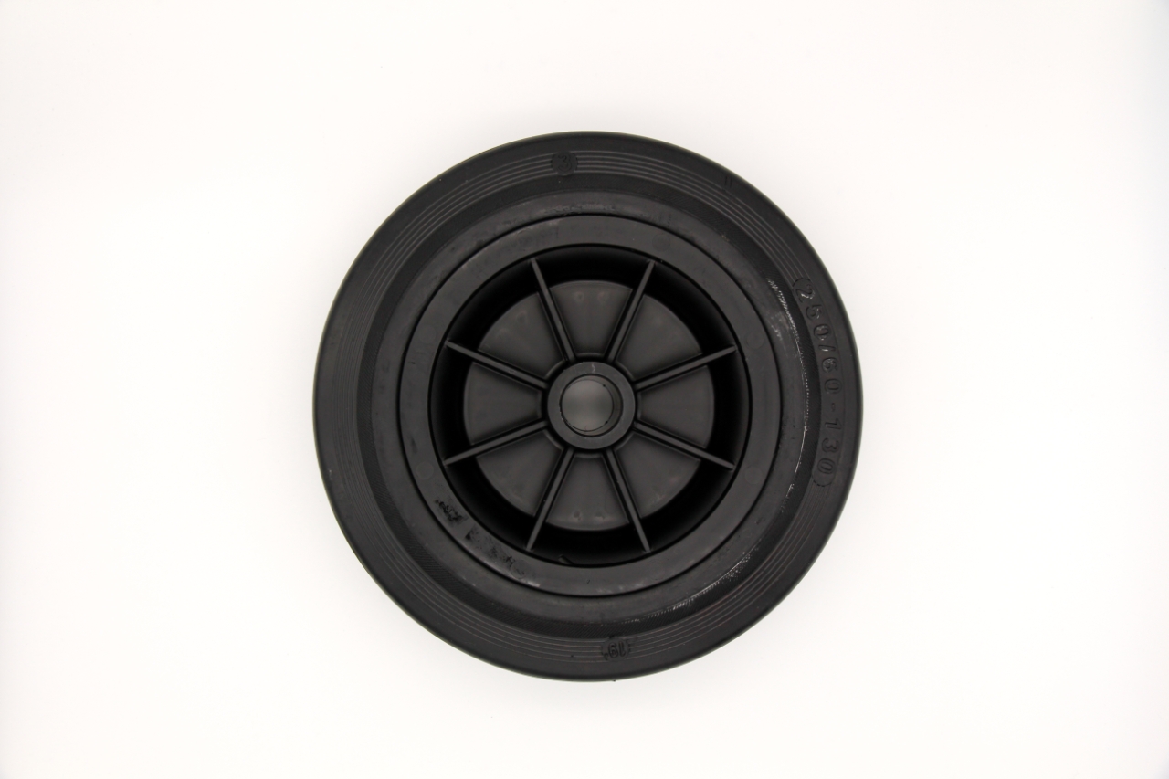 ELMAG Gummi-Rad Ø 250mm, Bohrung 25,4mm, Breite ca. 76mm