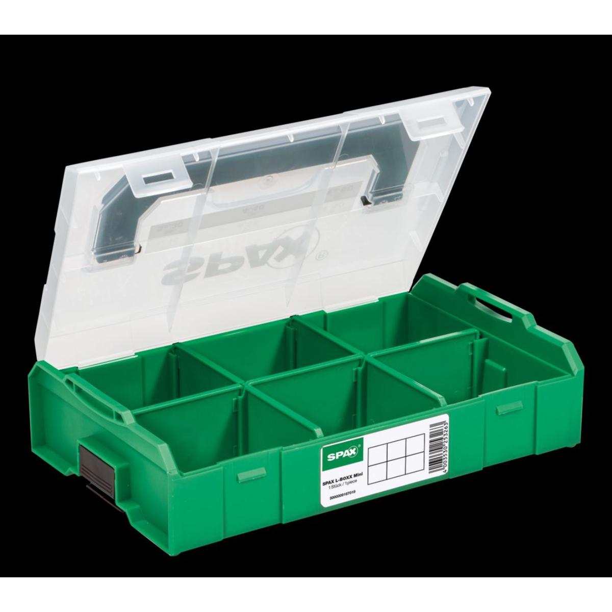 SPAX L-Boxx Koffer Kunststoff Mini, leer, mit Einsätzen