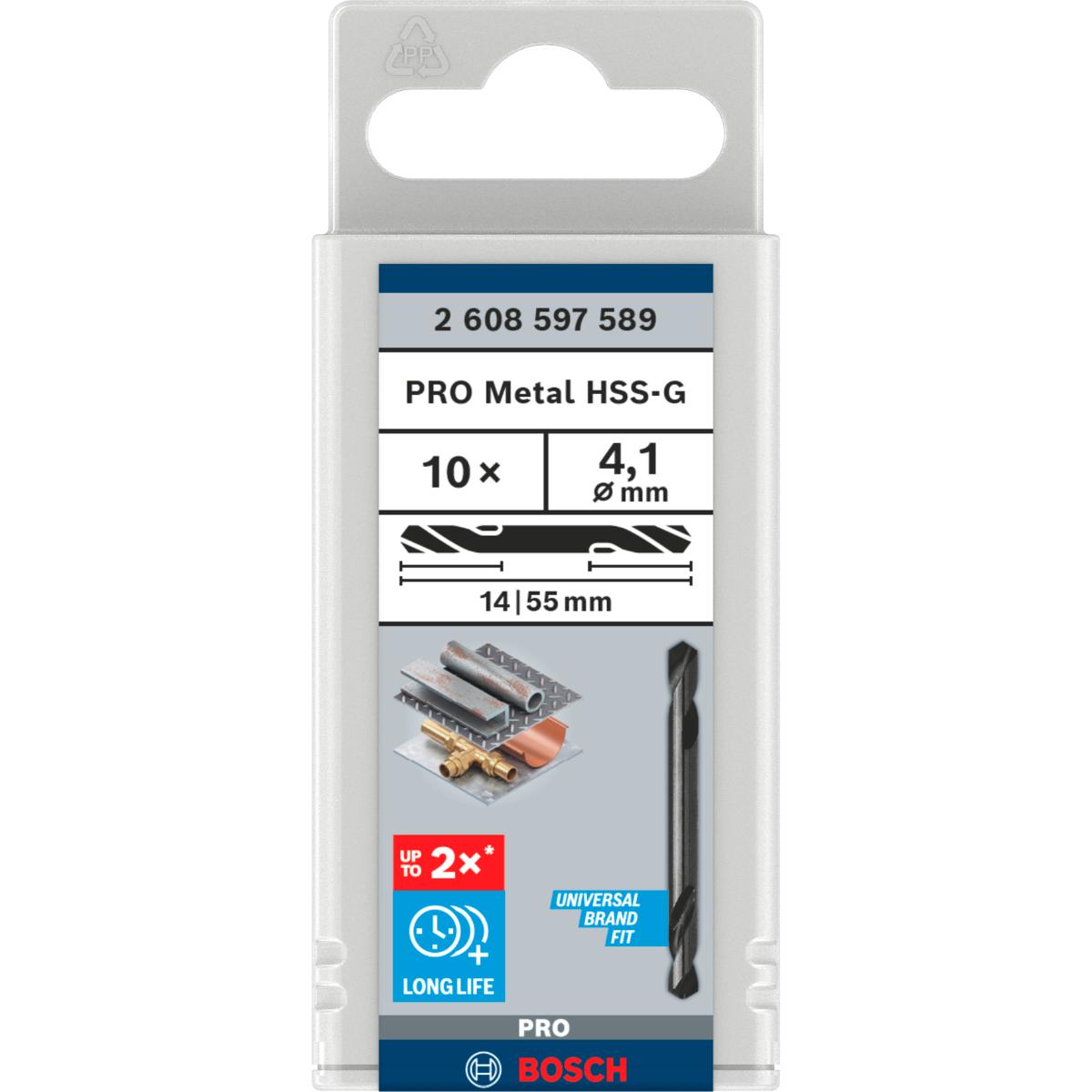 Bosch PRO Doppelendbohrer HSS-G, 10er-Pack