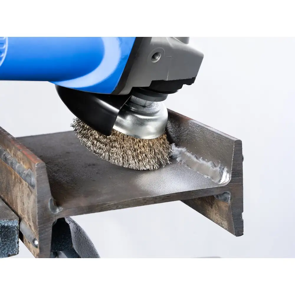 PFERD TOOLS Topfbürste ungezopft TBU Ø 60 mm M14 vermessingter Stahl-Litzen-Draht-Ø 0,25 mm Winkelschleifer