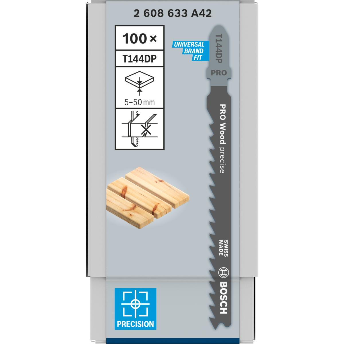 Bosch PRO Stichsägeblatt T 144 DP Precision for Wood