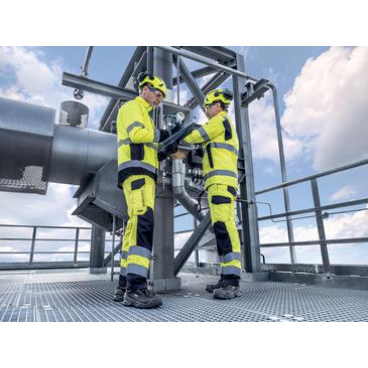 uvex pheos nxt Bügelbrille innen beschlagfrei, außen extrem kratzfest & chemikalienbeständig anthrazit/blau