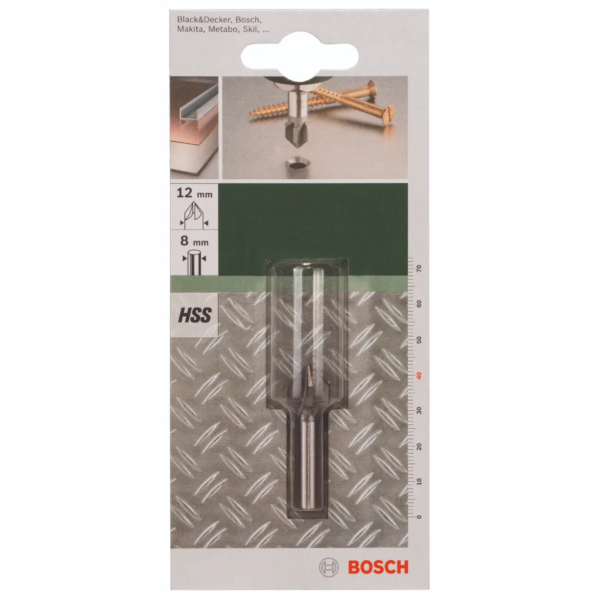 Bosch Kegelsenker HSS 5-Schneiden, DIN 335 D= 12,0 mm, M 6