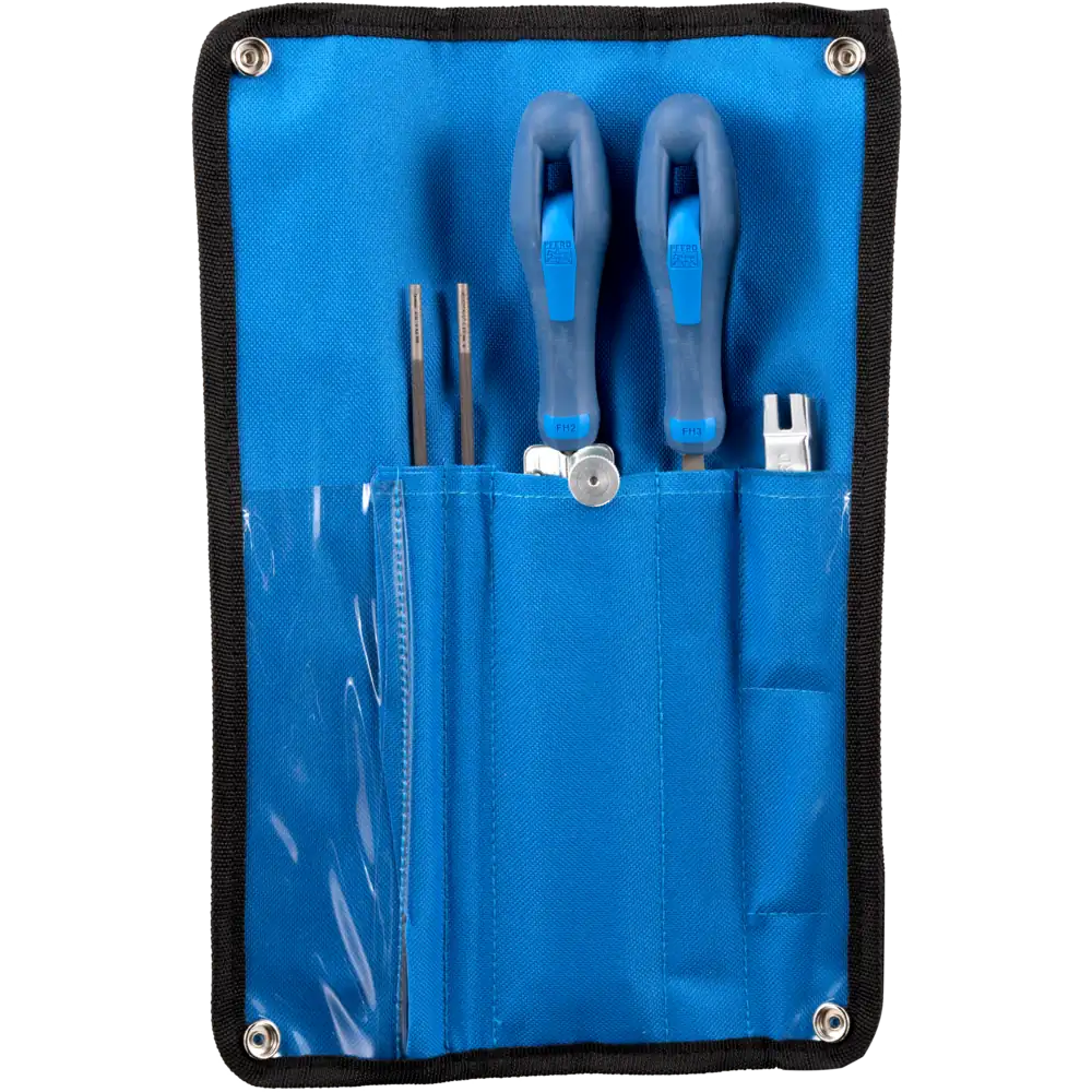 PFERD TOOLS Kettensägenschärf-Set 4,0 mm 5/32 für Kettenteilung 1/4 und 3/8 Low Profile in Rolltasche