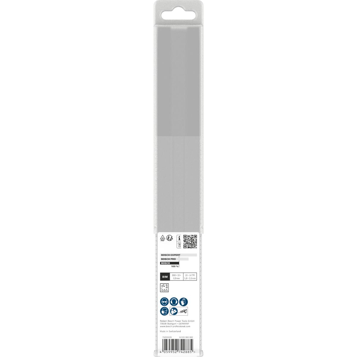 Bosch Multi Material flexibles S1222VF Säbelsägeblatt , 0,9 x 19 x 300 mm, 25-Stück