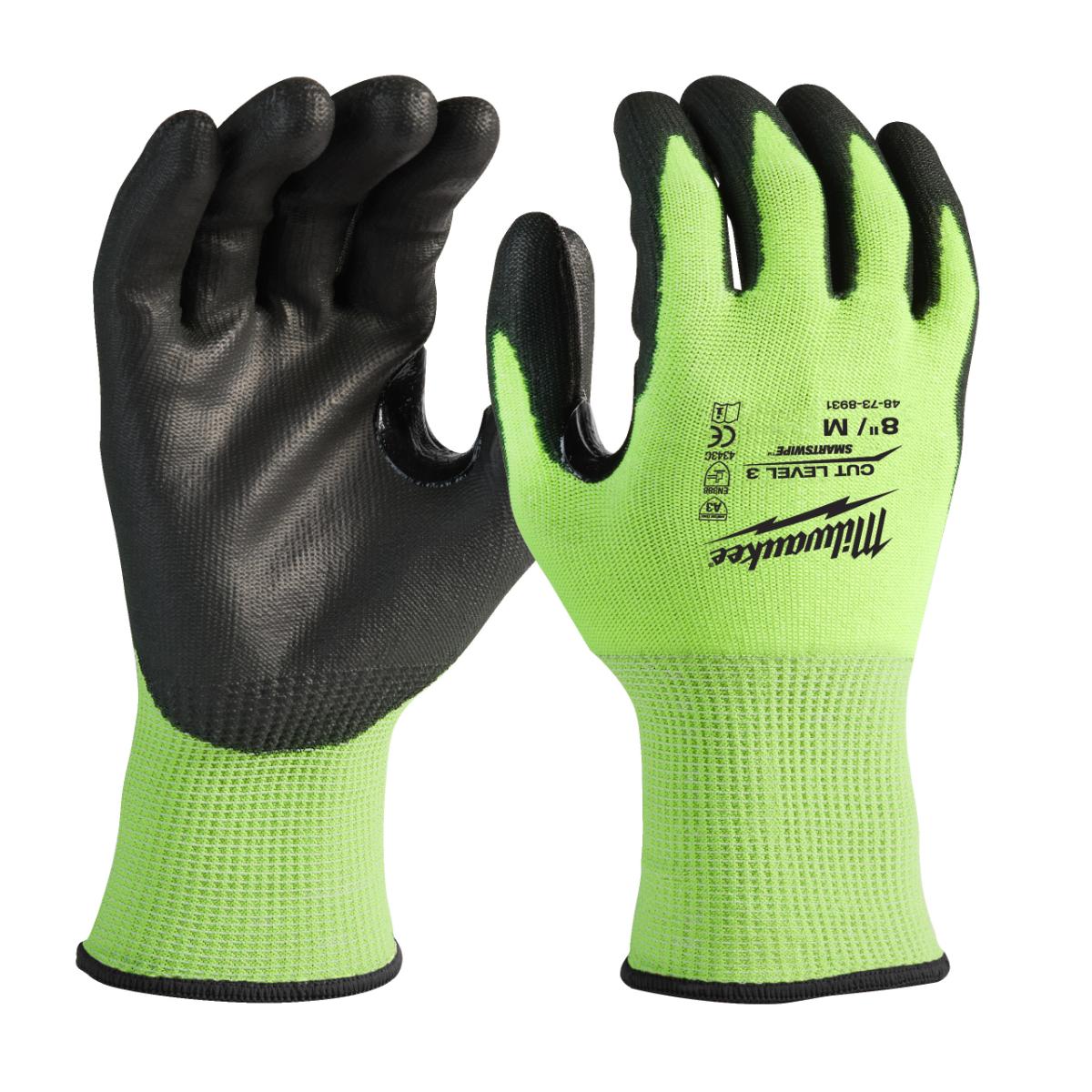 Milwaukee Hi-Vis Schnittschutzhandschuhe Klasse 3/C