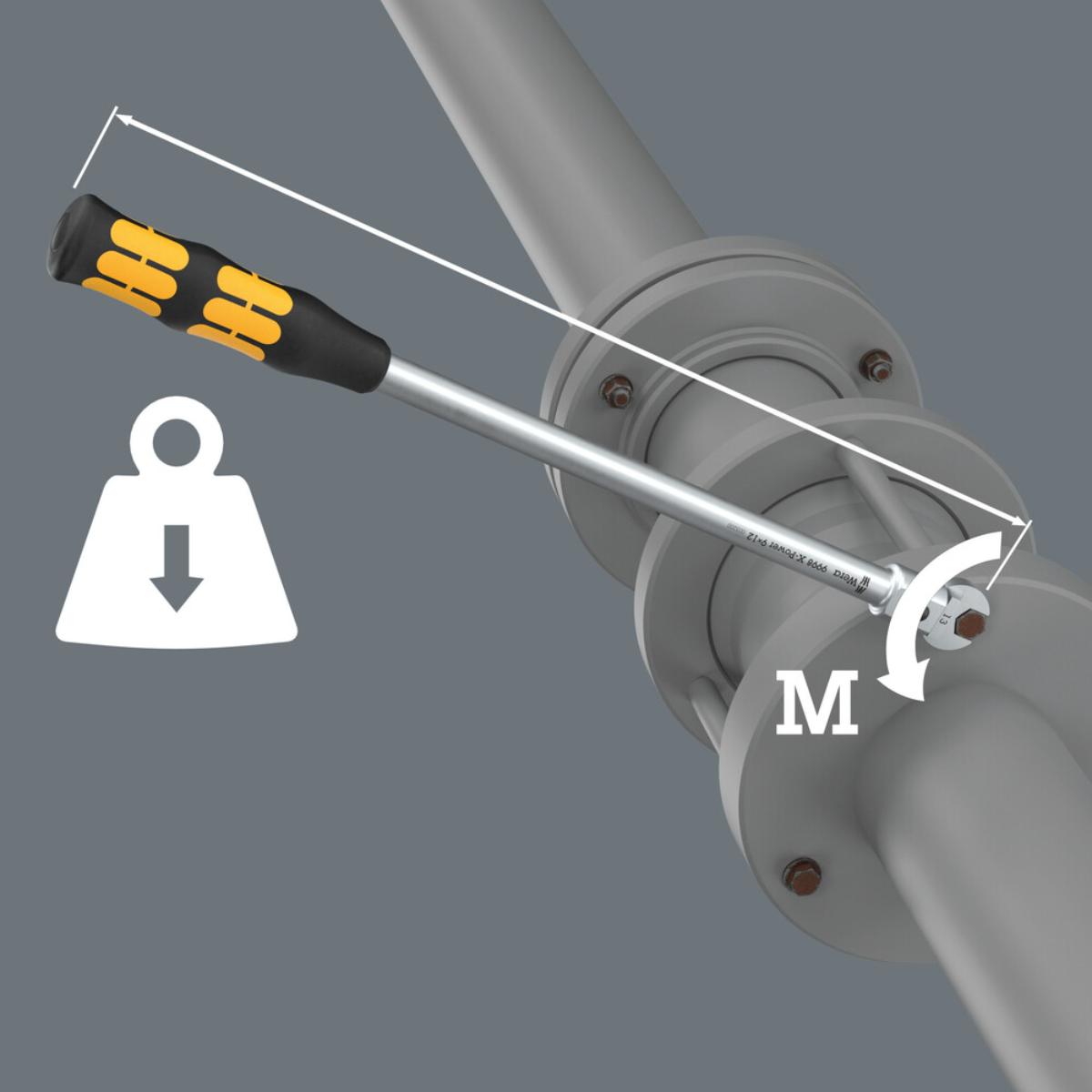 Wera 9998 X-Power Betätigungswerkzeug für Einsteckwerkzeuge, 9x12 mm